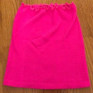 Suzette pink tube top